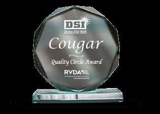 14 Cougar has earned the DSI award an unprecedented 7 years in a row!