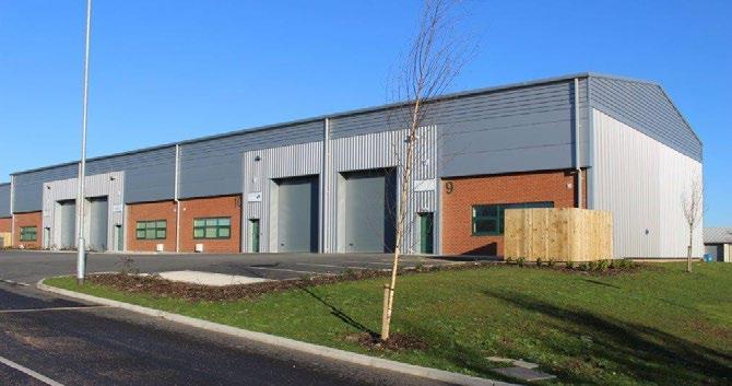 7 metre eaves Floor loading of 40kn/m 2 Offices with kitchenette and toilet facilities Insulated cladding and roofs LED lighting to both warehouse & offices Sectional electronically
