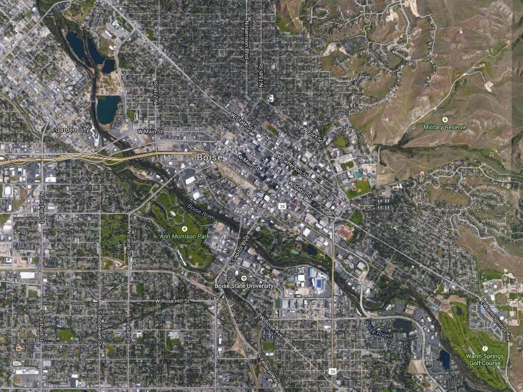 City of Boise Map of