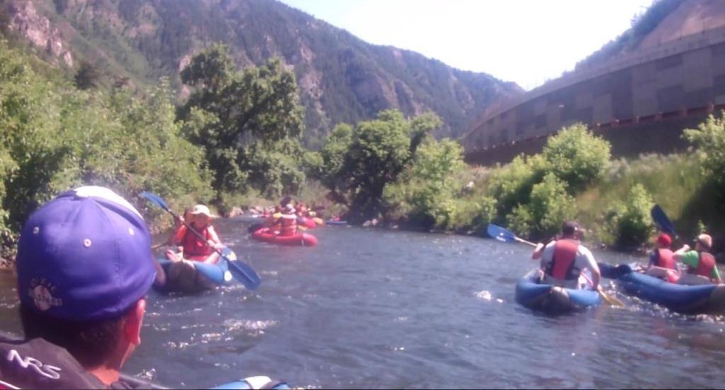 River Rafting Trip Times 8:00am-12:45pm Friday River Rafting River Rafting Trip: ONE half-day session FEES: The fee is $25 per person with 10 or more participants.