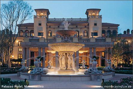 1 THE PALAZZO MONTECASINO The opulently stylish Palazzo is perfectly located in the upmarket suburb of Fourways Johannesburg, a mere 15 minutes from Sandton, South Africa's business hub, 40 minutes
