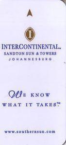 DK 2A - Obverse NB: This door key card was for Sandton Sun or Sandton Towers( see InterContinental - Santon Towers) Recorded as DK 2A on InterContinental page) 1.