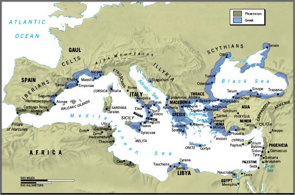 Greek Colonies, 600 BC 4 coursesa.matrix.msu.edu During the Archaic Age, a fundamental social, political, and military revolution also transformed Greece and its colonies.
