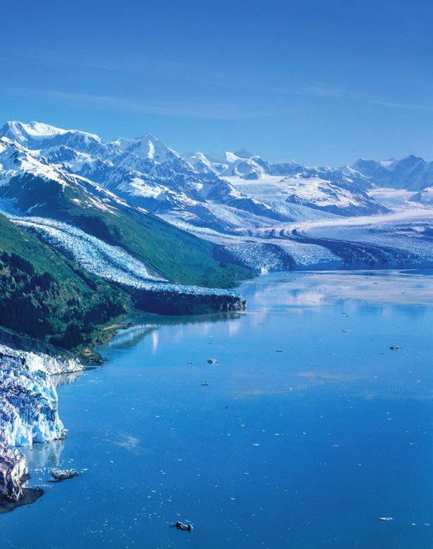 The Rockies, Voyage of the Glaciers & Arctic Circle Scenic A College Fjord, Alaska B Denali National Park C Humpback whale breaching Alaskan cruise 1 Overnight stay Included flight Vancouver >