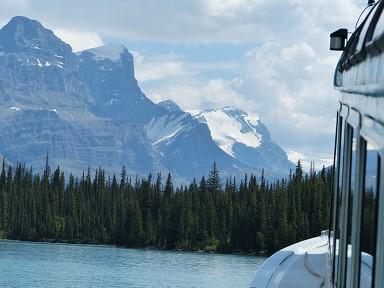 Canyon, then cruise us on Maligne Lake, famed for the color of its water, the