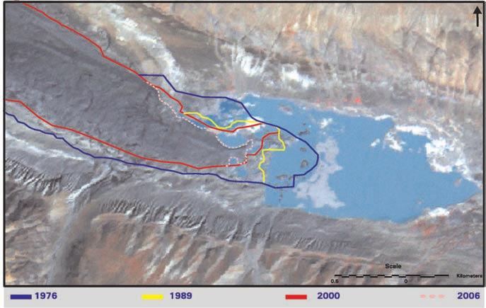 Moniring Himalayan cryosphere using remote sensing techniques REVIEW around glacier terminii and the debris cover on glaciers (Dhar et al., 2010; Singh, et al., 2010 and Kulkarni et al., 2005).