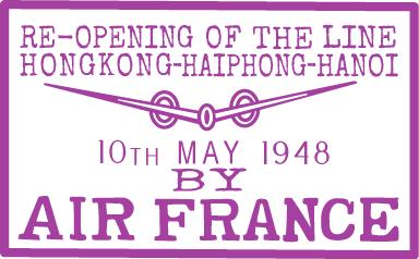Hong Kong Haiphong Hanoi 10 May 1948 Air France s inaugural return service from
