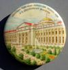 "Louisiana Purchase Exposition St. Louis 1904", "Varied Industries." Multicolor picture of Varied Industries pavilion. Colors are yellow, blue, green, black and red.