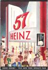 Lot # 497 - Fold-out advertisment booklet for the Heinz Exhibit and the Heinz Dome; includes color drawings of scenes in the building and short promo descriptions; line-up of the 57 varieties of