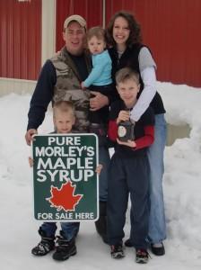 Morley s Maple Syrup Morley s Maple Syrup is located just 2 miles east of the Village of Luck, Wisconsin. John and Crystal Morley tapped their first trees on their home site.