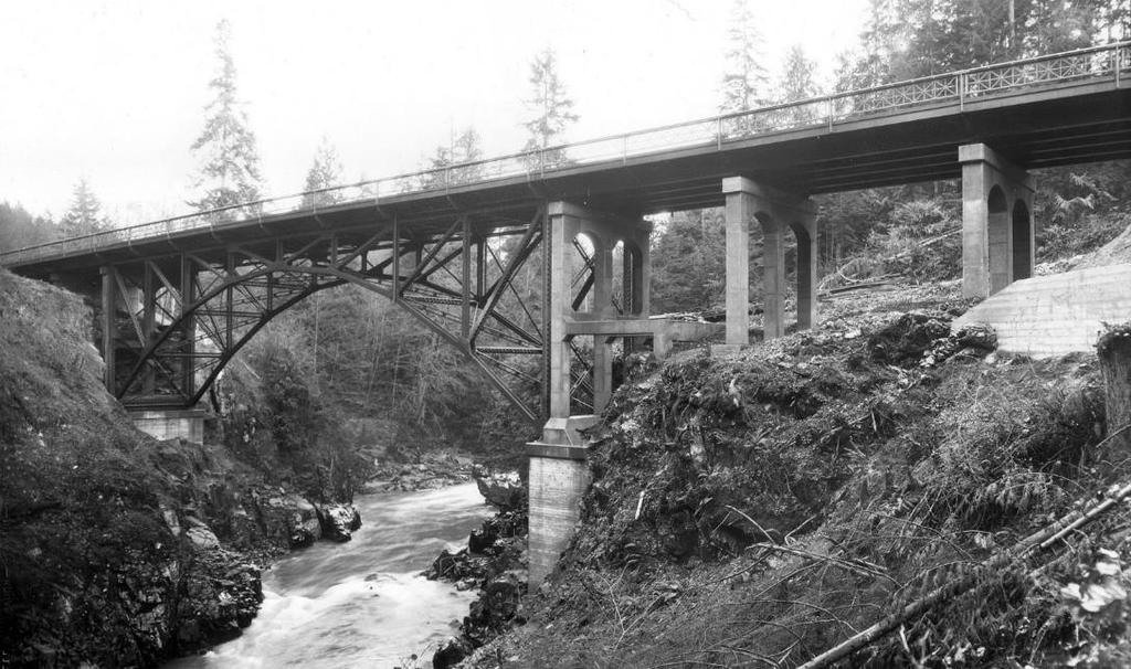 Eighty years old, the bridge is still sound (although narrower than desired), and is scheduled for replacement in coming years. It took about 5 months and $40,000 to build this bridge in 1934.