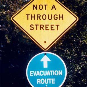 evacuate will depend on disaster Must plan how to