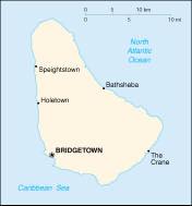 Barbados Caribbean 43 tropical; rainy season (June to October 336 petroleum, fish, natural gas