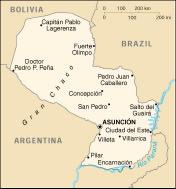 Paraguay central South America 4675sqkm subtropical to temperate, substantal rainfall in the eastern porions, becoming