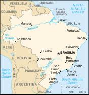 Brazil South America 8,511,965 mostly tropical, but temperate in the south 3,14 bauxite, gold, iron ore,