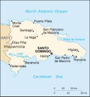 Dominican Republic Caribbean 48,73 sq. km tropical maritime; little seasonal temp variation.