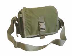 zipper pocket for miscellaneous storage Removable, nonskid coated, padded shoulder strap/carry handle Overall dimensions: 33 L x 3 W x 12 H (tapering to 5 H at muzzle) Weight: 4.