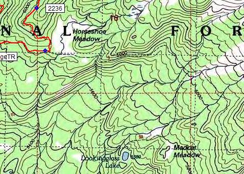 1-5764 ft RileyCampTR - Riley Camp Trail #64 junction.