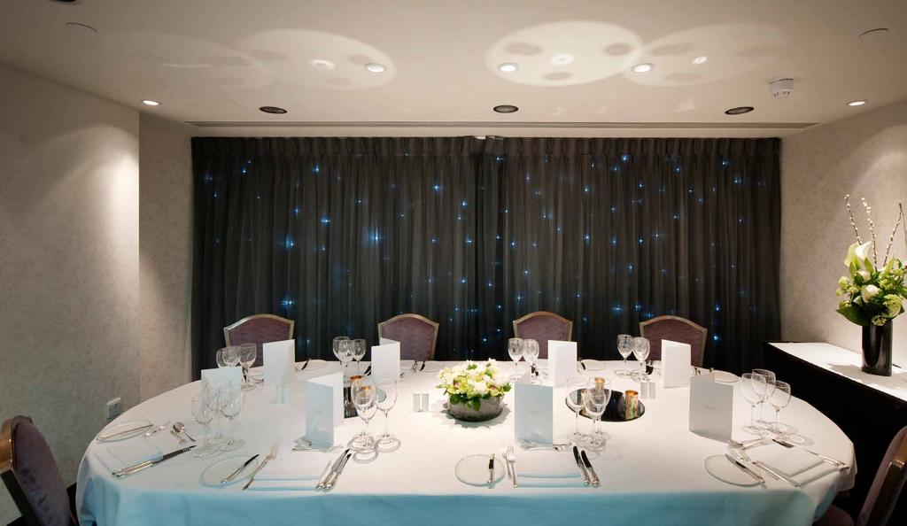 A WEALTH OF FACILITIES THE SENSES ROOM AUDIO / VISUAL THE GYM EXCLUSIVE SPA OPTIONS As an event organiser, you will want to check your colour scheme, lighting and table planning prior to the big