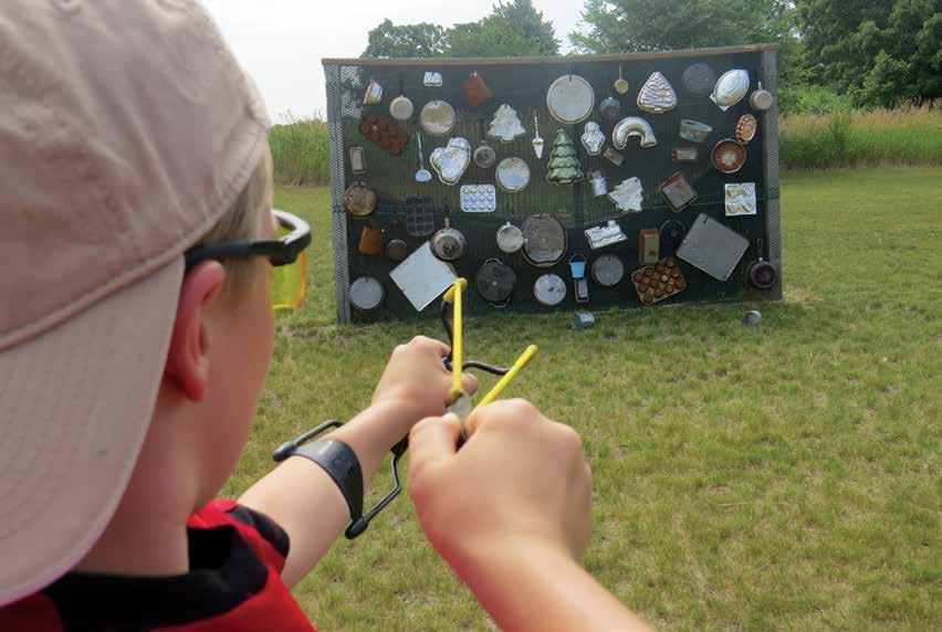 Campers will learn to make and use their own targets, learn about different types of bows, and the basics of aiming and target shooting.