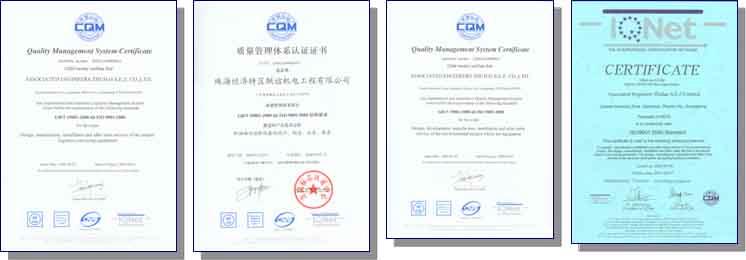 contracting division as accredited with in June 2003 ISO9002:1994