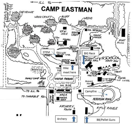 Map of Camp Eastman
