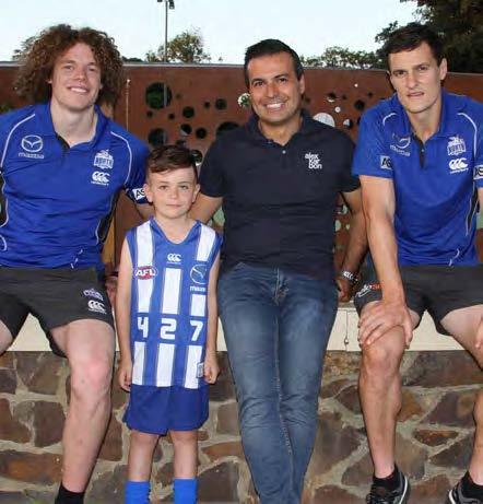 Champion Dinner Change rooms access at a select North Melbourne match 2018 signed guernsey