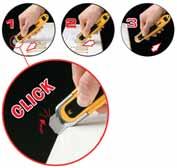 Olfa Extra Protection Automatic Self-Retracting Safety Knife Specially-designed extra protection automatically retracts the blade the instant it loses contact with the material being cut, even when