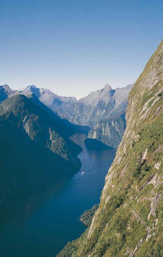 WELCOME Immerse yourself in the vast and untouched wilderness Doubtful Sound is a beautiful fiord. Three times longer than Milford Sound, with twisting arms, it has a surface area ten times larger.