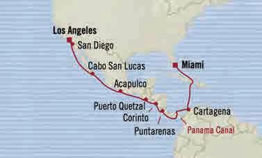 CANAL & MEXICO Tropical Tempos MIAMI to MIAMI 7 days 1 Feb & 18