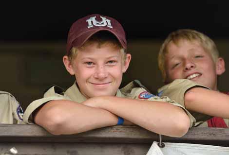 The traditional summer camp schedule gives scouts the opportunity to move forward in rank