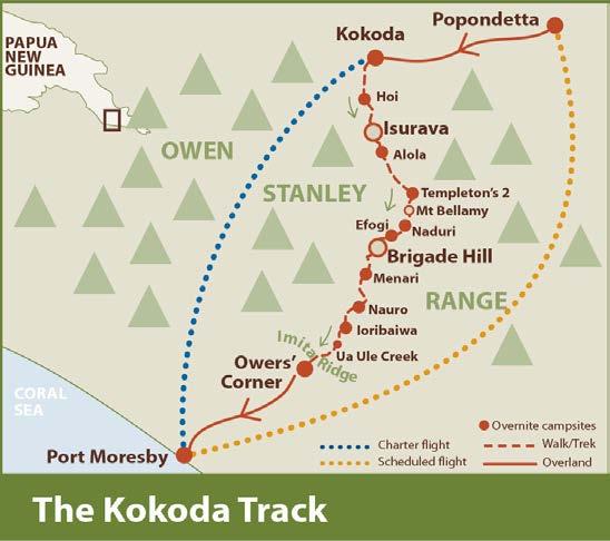 1300 669 780 www.trekkokoda.com.au ITINERARY OVERVIEW SOUTH-TO-NORTH ITINERARY IS SUBJECT TO CHANGE Day 1 Day 2 Day 3 Day 4 Day 5 Fly to Port Moresby. Met on arrival.