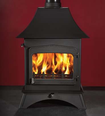All stoves have removable baffles for easy cleaning access to the chimney.