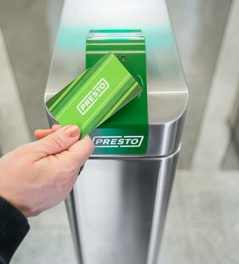 HOW PRESTO WORKS Customers purchase a PRESTO card and load money onto it.