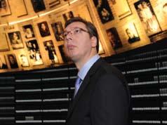 Prime Minister of Serbia Aleksandar Vucic toured the Holocaust History Museum on 1 December.