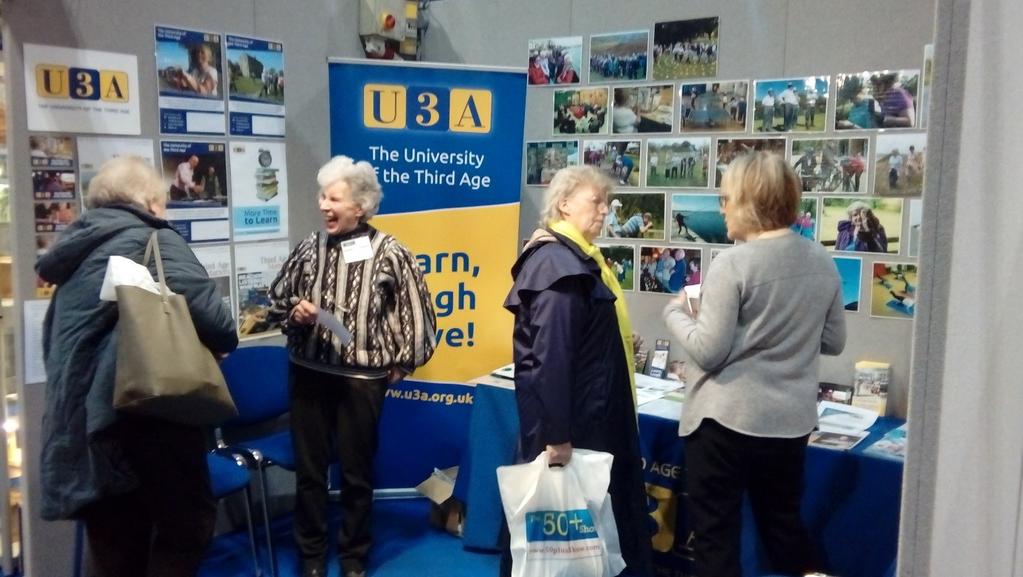 No sooner are the doors open than folk are stopping by to find out about the U3A. Many visitors said that they have heard of the U3A but didn t know much about what we do.