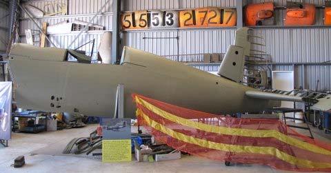 Left: NQ Warbirds Corsair project showing progress