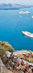 Enjoy a half day cruise to the small volcanic islands of Nea Kameni and Palea Kameni found in the center of the famous caldera and the hot springs with the orangey water where you will have free time