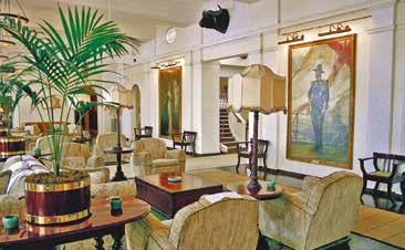 The hotel s 180 rooms are decorated in a manner that recaptures the comfortable charm of a bygone age, with colonial prints, four poster and canopied beds,