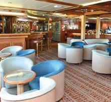 Daily briefings given by the Cruise Director and talks from Guest Speakers and expedition staff take place in the lounge which is fitted with the highest standard of presentation equipment including