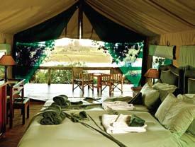 experienced guide. Camp Moremi is also a tented camp on nearby Xakanaxa lagoon within the Moremi Game Reserve.