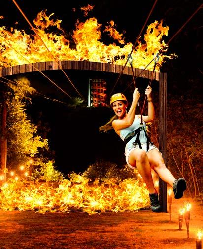 6.1 DESCRIPTION OF ACTIVITIES Zip-lines at night with fire In this thrilling activity, Xplorers will be able to fly through the treetops and amidst the stars for a bird s eye view to admire the
