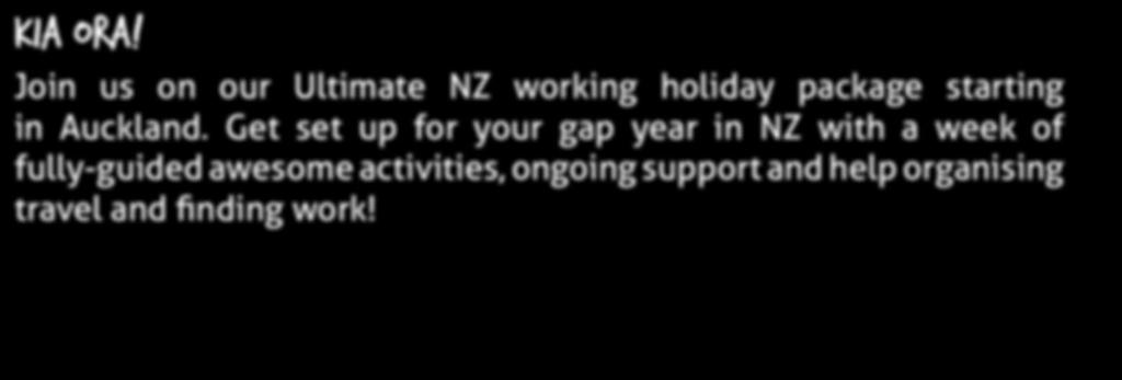 Get set up for your gap year in NZ with