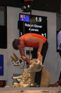In the open shearing Robbie placed 46 th from 64 after drawing a rough pen of sheep and in the open woolhandling Jess placed a creditable 19 th from 45 competitors, having to adapt quickly to the NZ