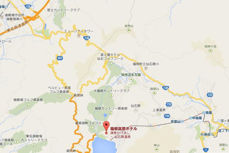 Map of Hakone