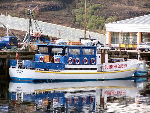 ISLES BOAT TRIPS QUEEN SEE TARIFF AT PIER QUEEN AT 25 APPROX EACH ULLAPOOL PIER Allow 3-4hrs for excursion
