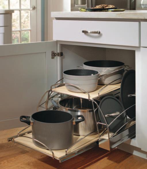 Sink base supercabinet with tip-out trays No more searching for household