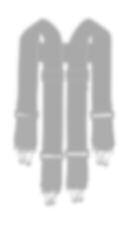 Eight-point metal clips AZ244 Non-Reflective Suspenders $9.95 C.