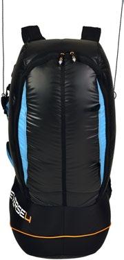 Features All-in-one combined backpack and harness Integrated reserve pocket and airbag protection Anatomically designed ruck sack mode for long