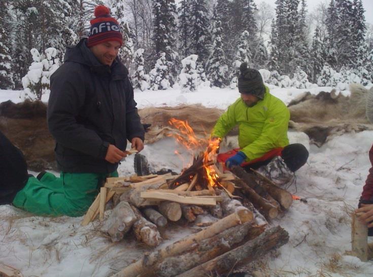 shelters. Activities include cross country skiing, snow shoeing, ice fishing, husky sledding and snowmobiling.